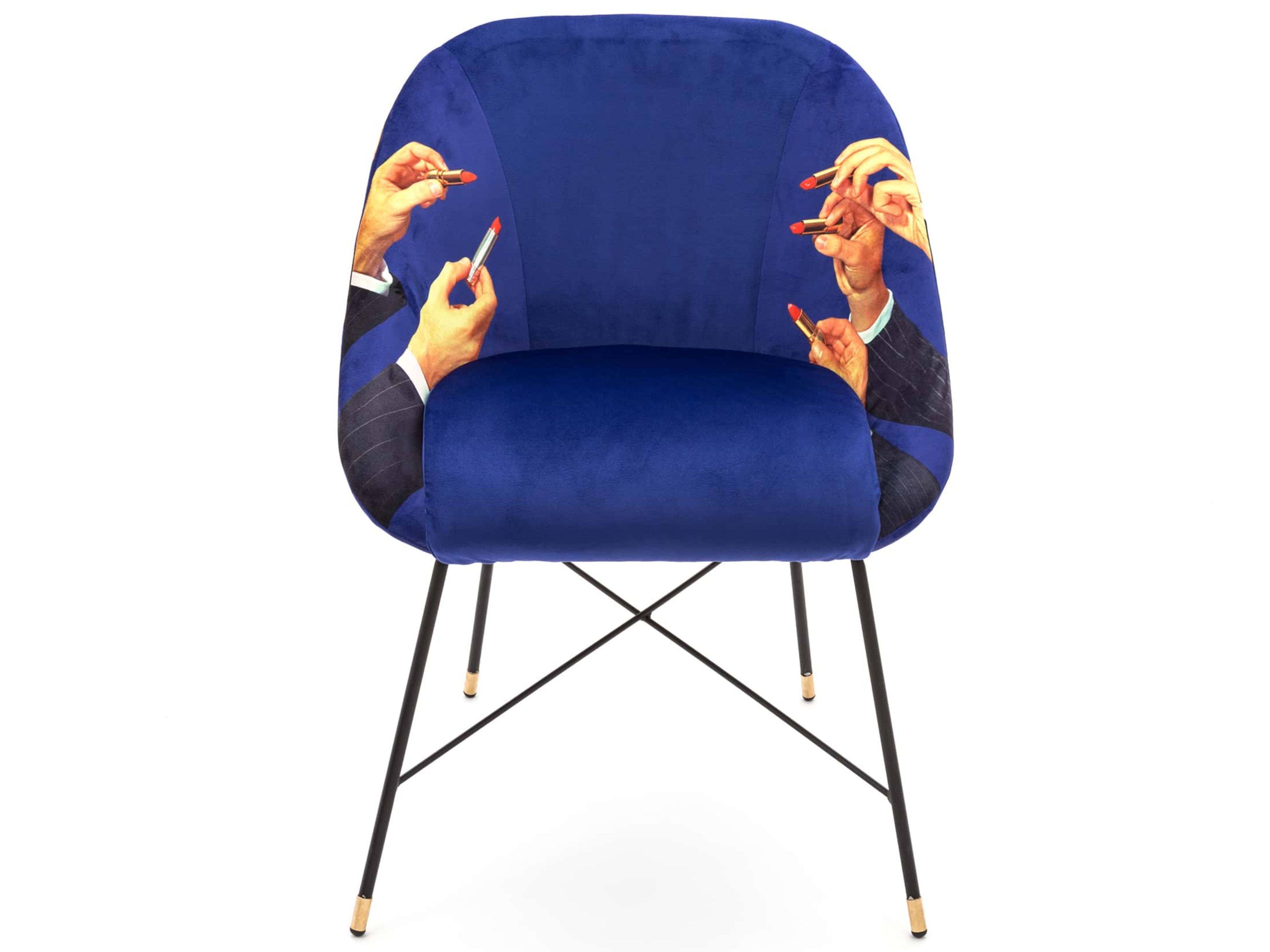 Мягкий тканевый стул с подлокотниками Seletti Seletti wears Toiletpaper ARCH-00063754