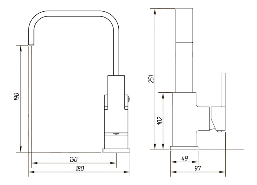 Смеситель MIGLIORE Kvant ML.KVT-2714 для раковины ML.KVT-2714.CR - Вид №1