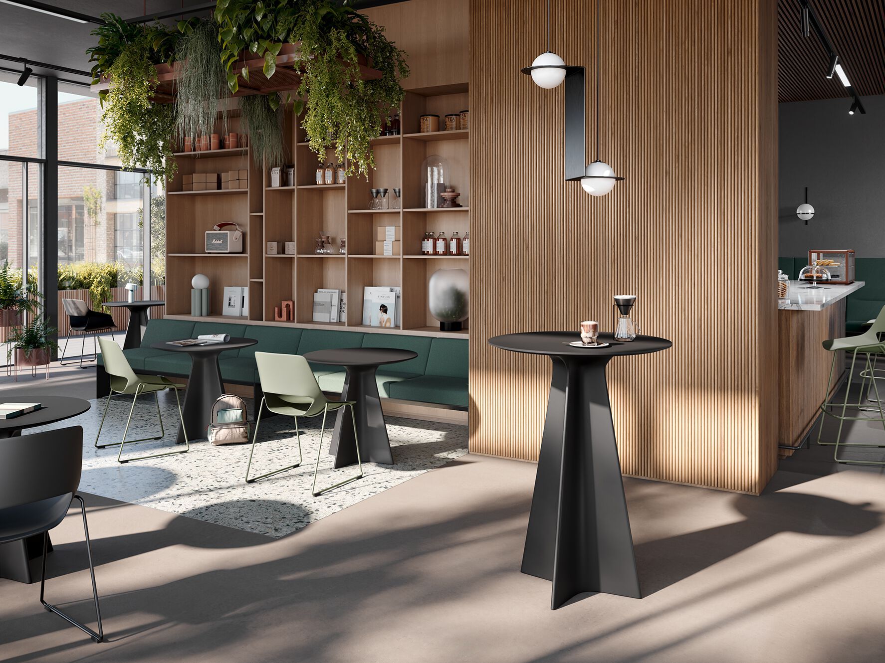 Круглый деревянный стол Brunner wave light ARCH-00098888 - Вид №1