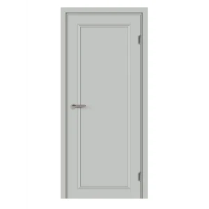 Комплект двери Лион глухая 80x200 см Hardflex цвет серый жемчуг без доборов