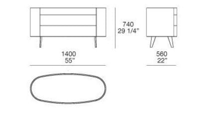 Деревянный комод Poliform Келли ARCH-00056213 - Вид №2