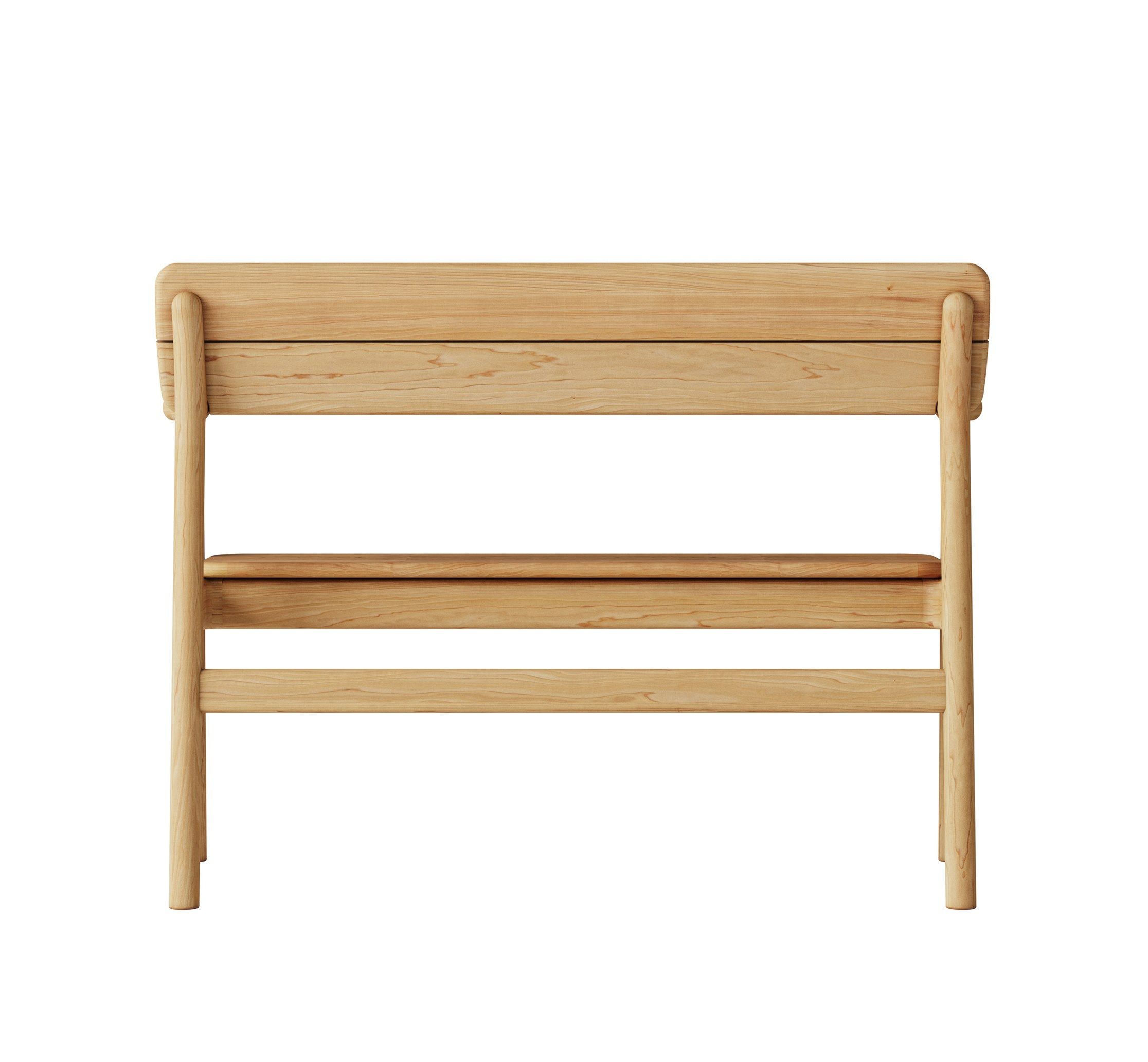 Садовая скамейка из тикового дерева со спинкой Case Tanso ARCH-00097377 - Вид №1
