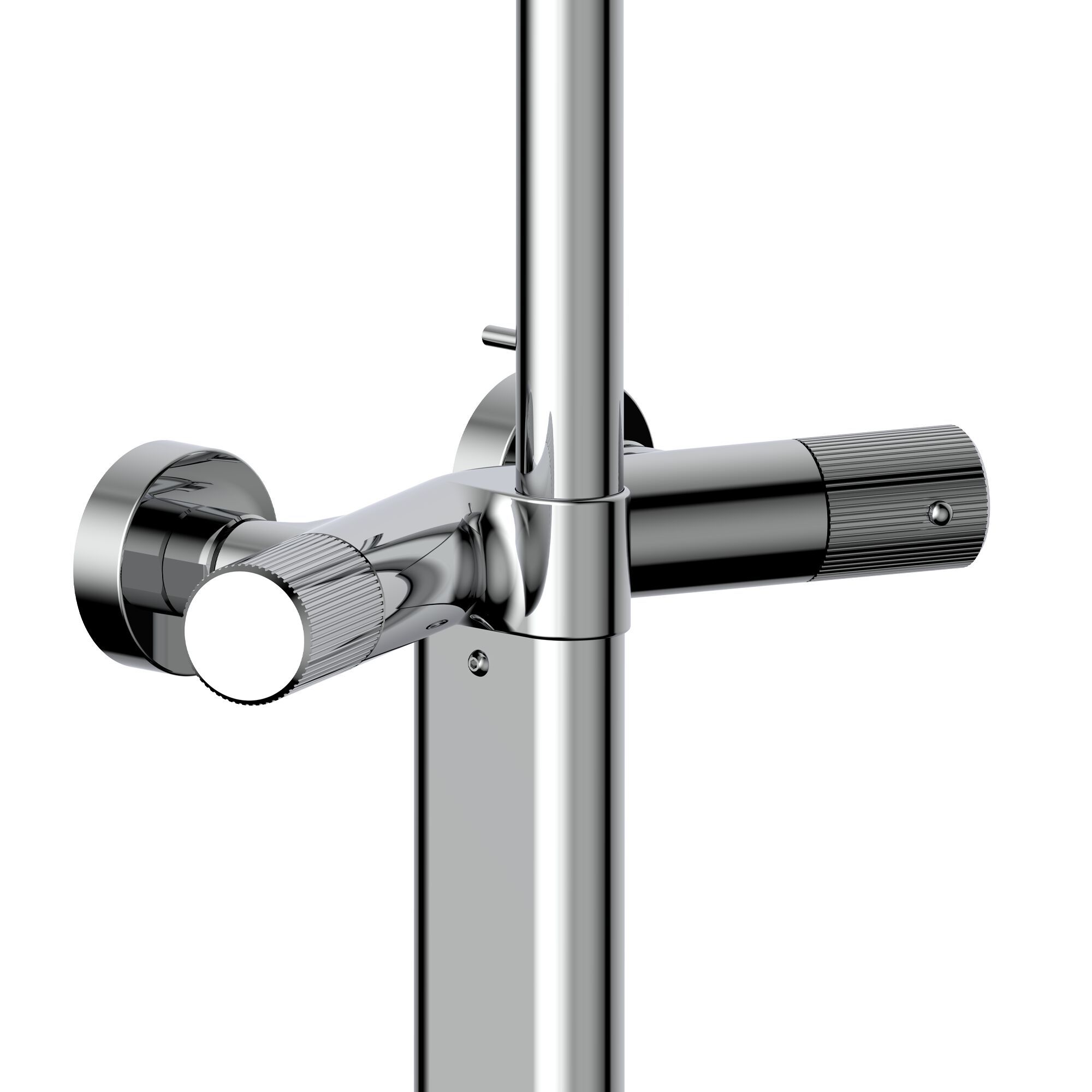 Хромированная латунная термостатическая душевая колонна Bossini PLY ARCH-00152687 - Вид №3