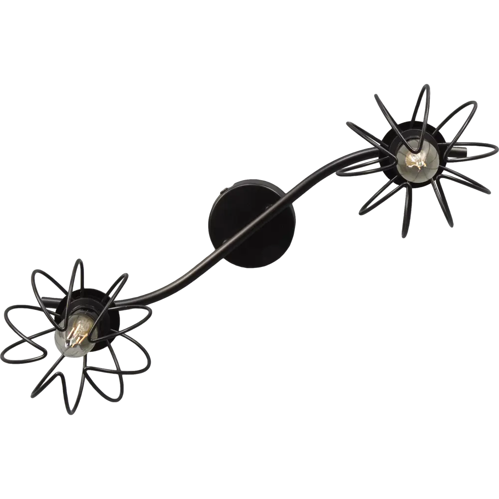 Люстра КС30051/2C 2хЕ14х40Вт цвет чёрный КЛЮЧНИК STLM-2133151 - Вид №1