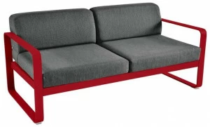 Fermob Садовый диван 2 мест из ткани sunbrella® Bellevie 8445