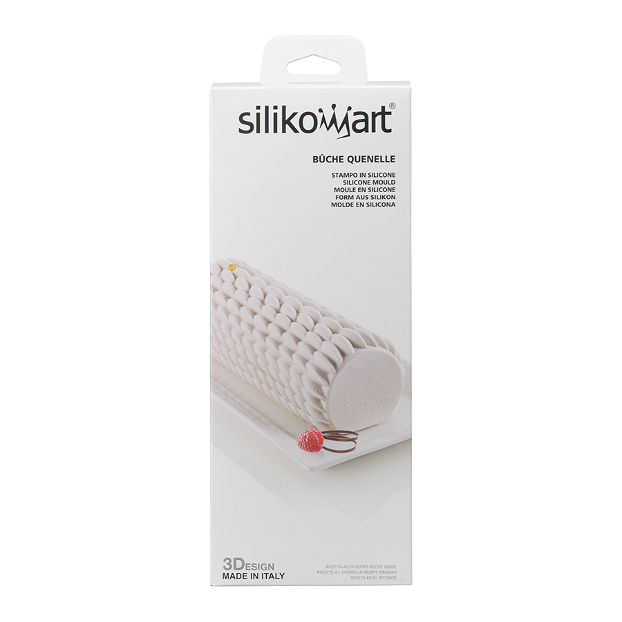 20.434.13.0065 Форма для приготовления пирожного quenelle, 24,5 х 9,5 х 7,7 см, силиконовая Silikomart  - Вид №4