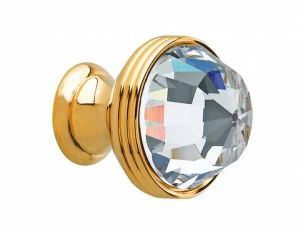 0Z5739.000.44 Ручка корпуса диаметром 23 мм с кристаллами сваровски Мат античная латунь