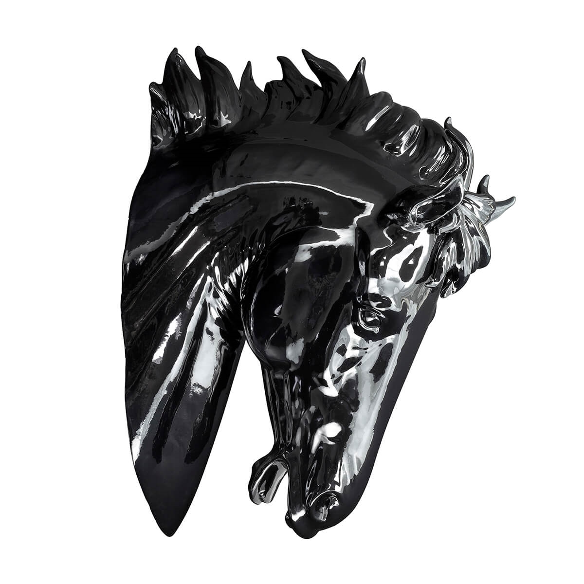 600241-BT ABHIKA ЛОШАДЬ НА ПОДВЕСКЕ BISC. BLACK MAT  - Вид №1