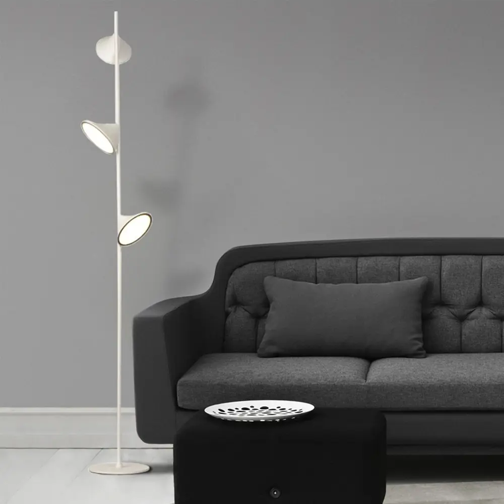 Торшер светодиодный «Arma», тёплый белый свет, цвет белый LAMPLANDIA STLM-2117385 - Вид №1