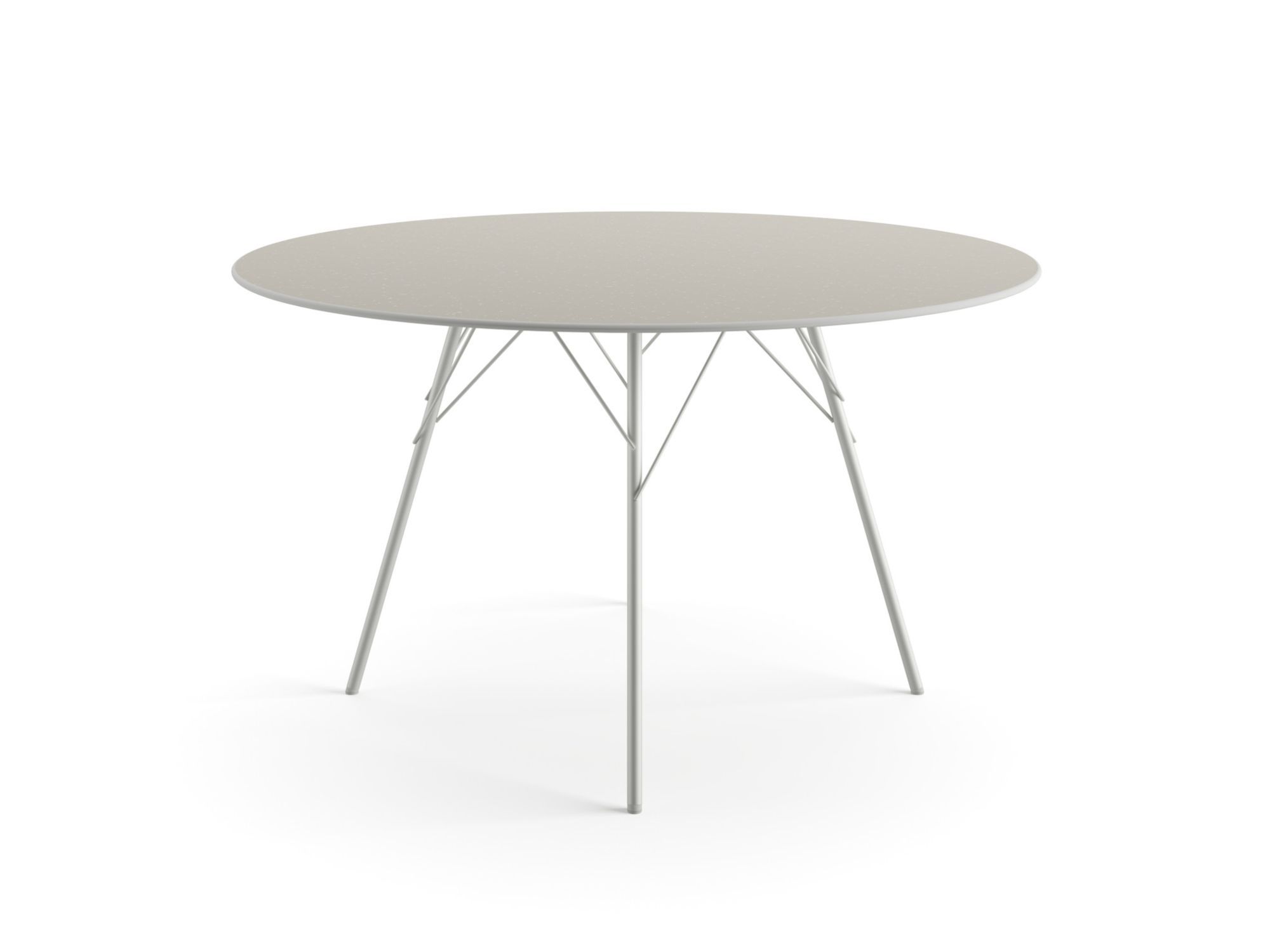 Стальной круглый садовый стол Arper ARCH-00043190 - Вид №1