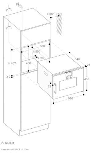 Gaggenau Комбинированная стеклянная печь Serie 200 Bsp251131  - Вид №2