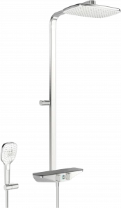 Oras 7592U-15 Смеситель с верхним душем rain shower, 6 V 7592U-15 Esteta Wellfit Хром/Серый