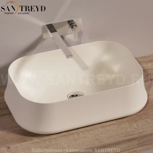 SH08SABBIAMATT Накладная раковина на столешницу  прямоугольная Simas Sharp