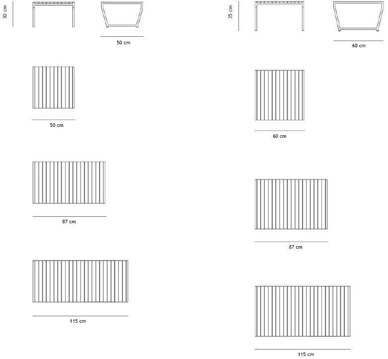 Lgtek Низкий прямоугольный журнальный столик Oplà sun-id-1471017 - Вид №3