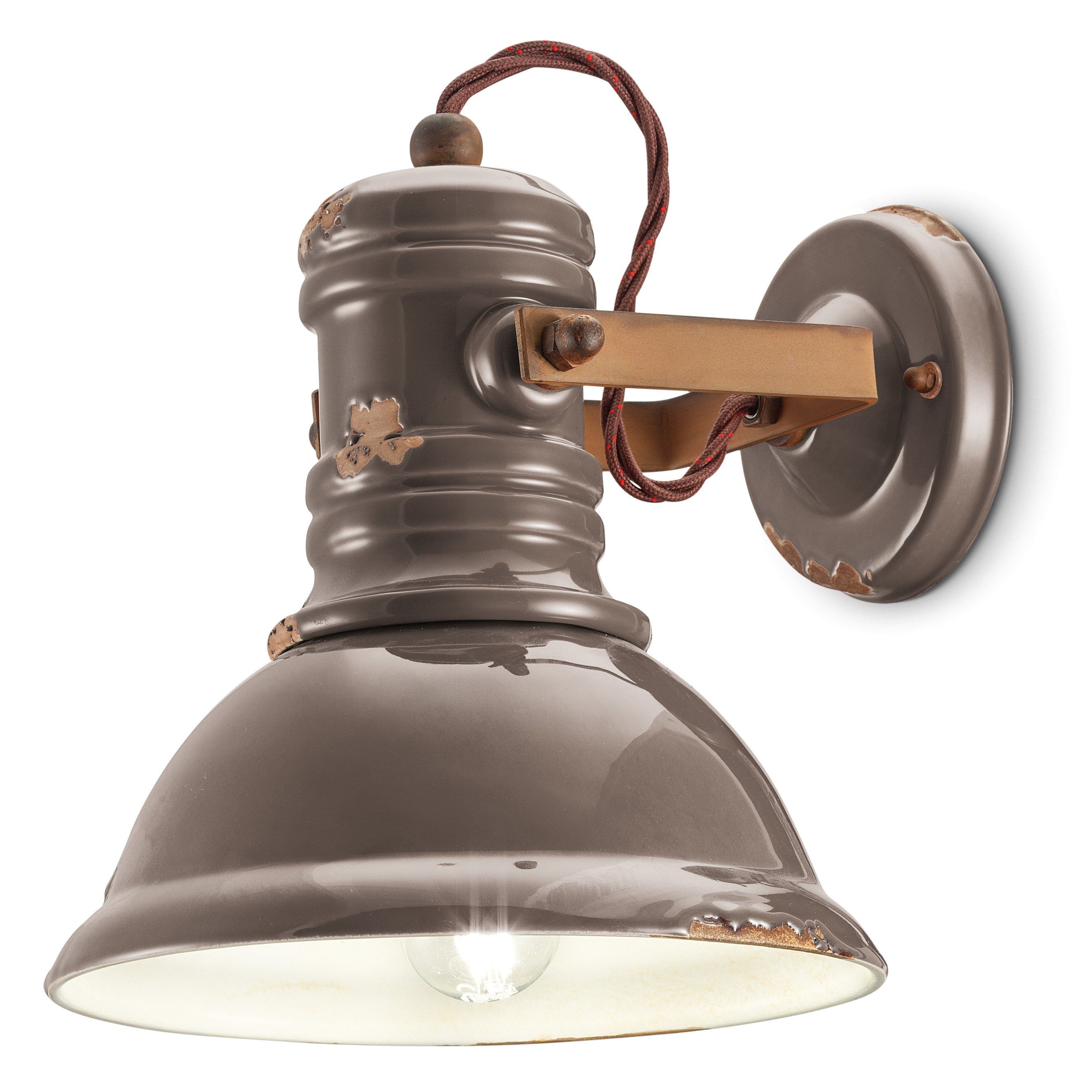 Поворотный керамический настенный светильник FERROLUCE Industrial ARCH-00019122 - Вид №7