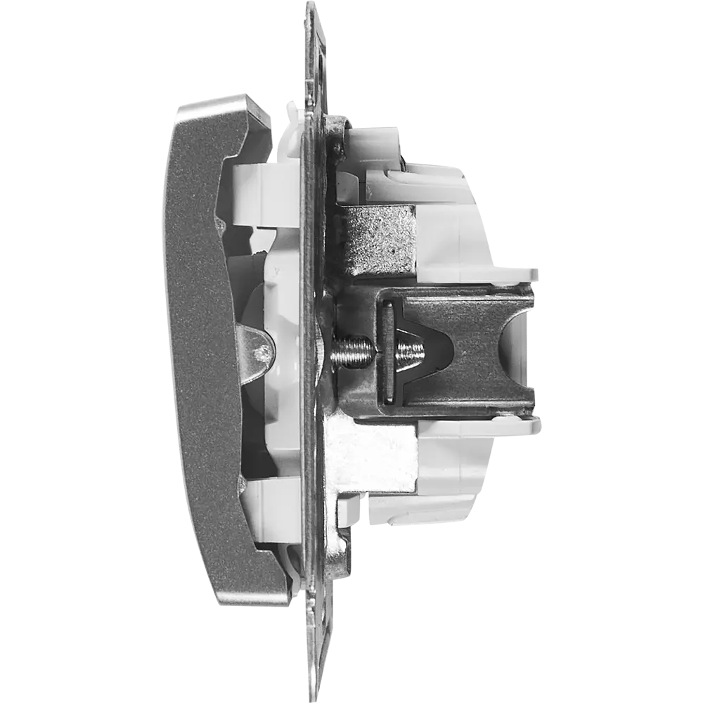 Переключатель Schneider Electric Glossa с двумя клавишами в алюминиевом исполнении 86710569 STLM-0070866 - Вид №3