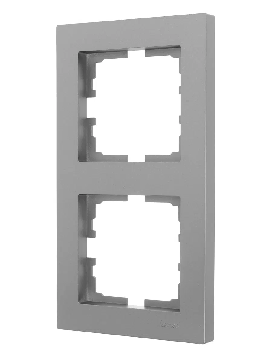 VESNA Рамка 2-ая вертикальная без вст платина LEZARD 742-3500-152