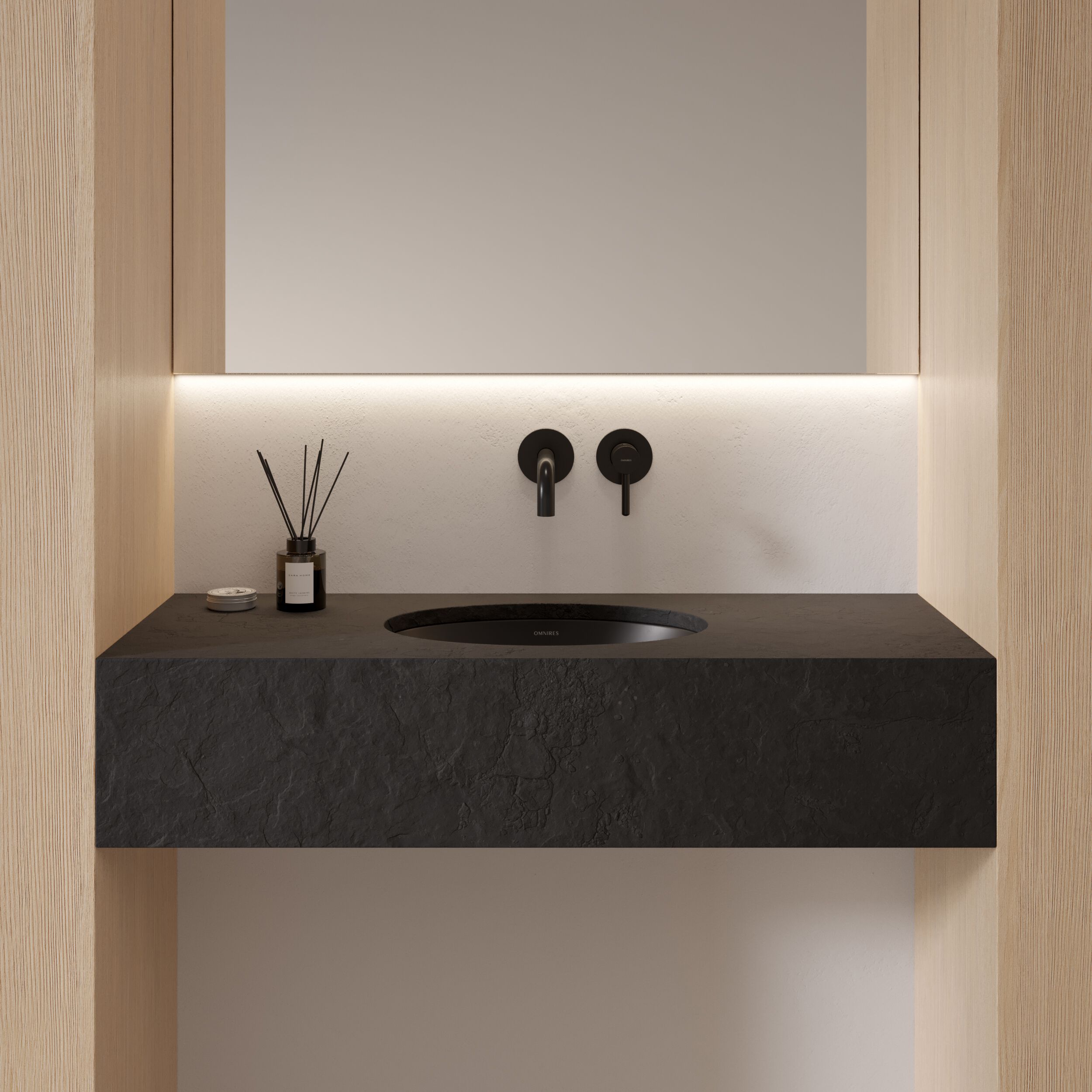 Встраиваемый умывальник из Овального композитного материала OMNIRES SHELL M+ SHELLUP ARCH-00143000 - Вид №42