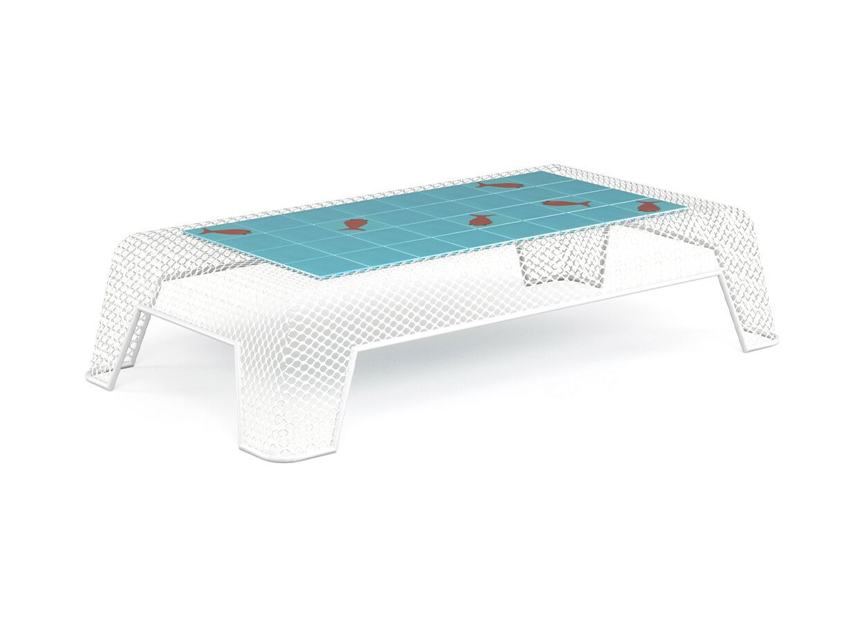 Стальной прямоугольный низкий садовый стол emu Ivy ARCH-00128216