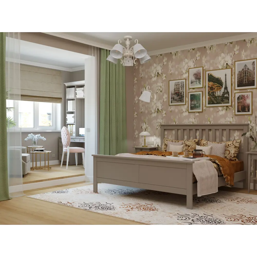 Штора на ленте Kerms Cactus, 200х280 см, геометрия, цвет зелёный 82114181 STLM-2164947 INSPIRE  - Вид №8