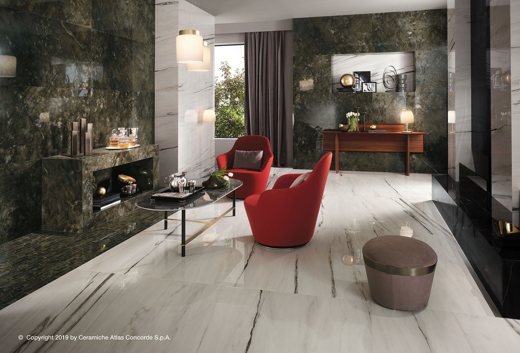 Пол из керамогранита с мраморным эффектом Atlas Concorde Marvel Dream ARCH-00135482 - Вид №1