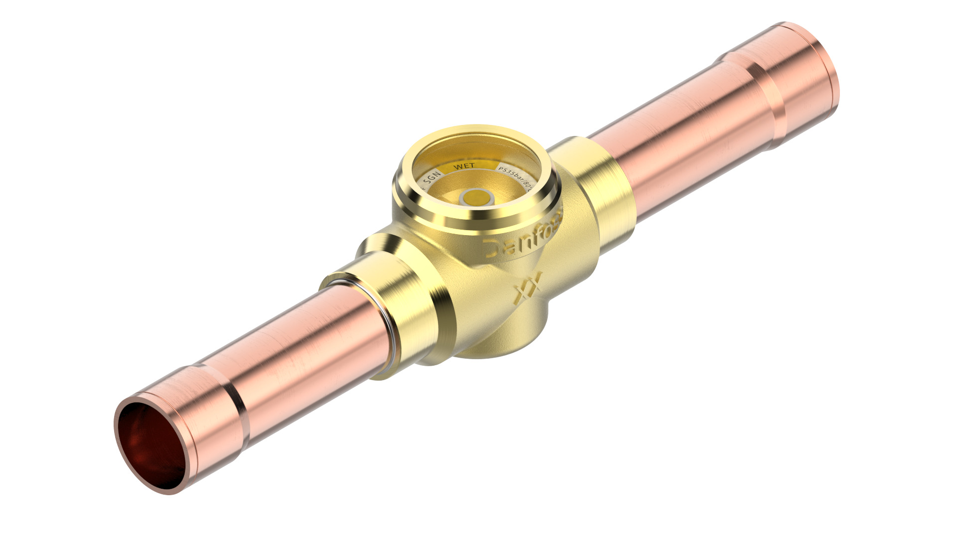 Danfoss SGN — Смотровые стекла с индикатором влажности SGN 22 Смотровое стекло 014-0187  - Вид №11