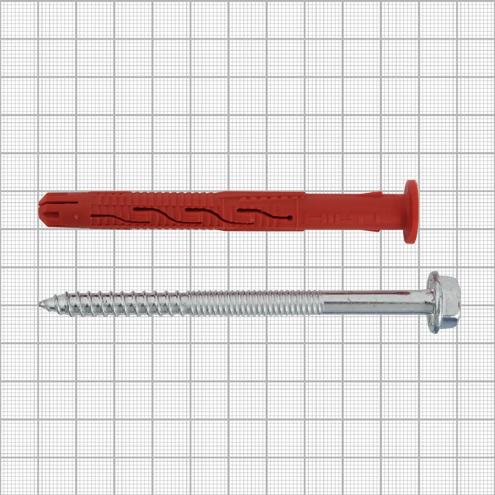 Дюбель фасадный Hilti HRD-H 10x100 мм нейлон/оцинкованная сталь цвет красный 4 шт STLM-2070750 - Вид №3