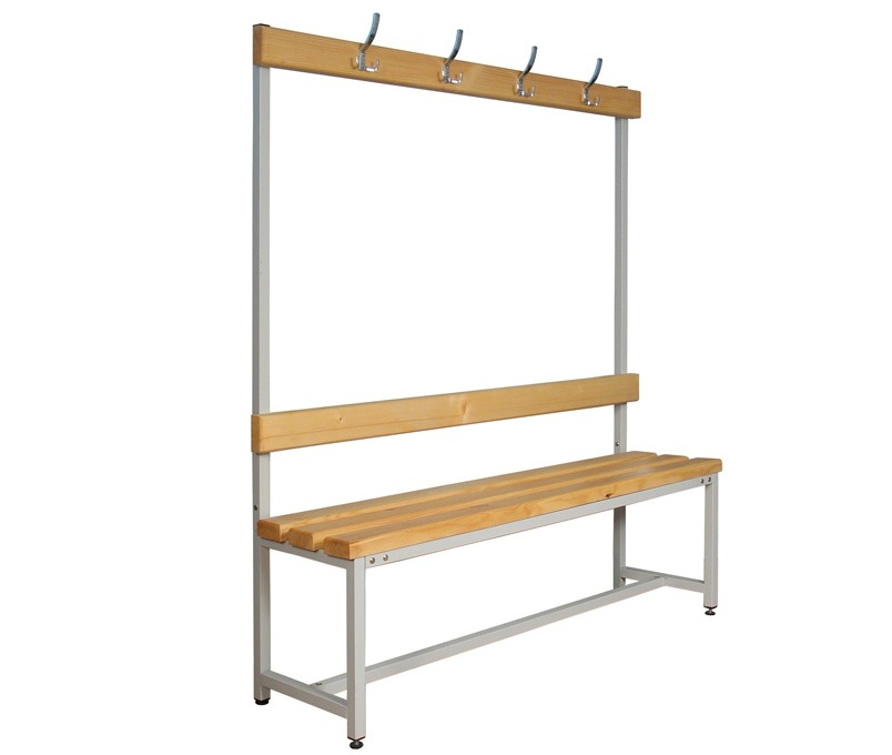 Скамья односторонняя для раздевалок с вешалкой (l=100 см) Sportpremier sun-id-2069145