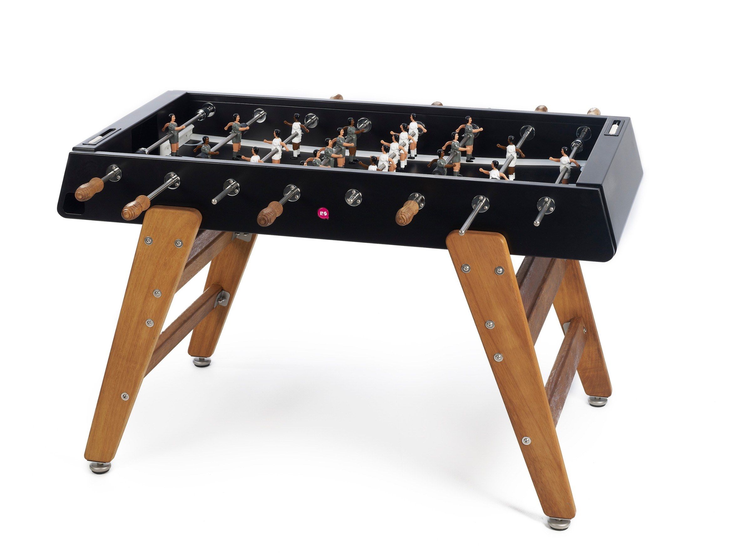 Прямоугольный стальной кальциобалилья и ножки из Ироко RS Barcelona RS3 WOOD ARCH-00003959 - Вид №9