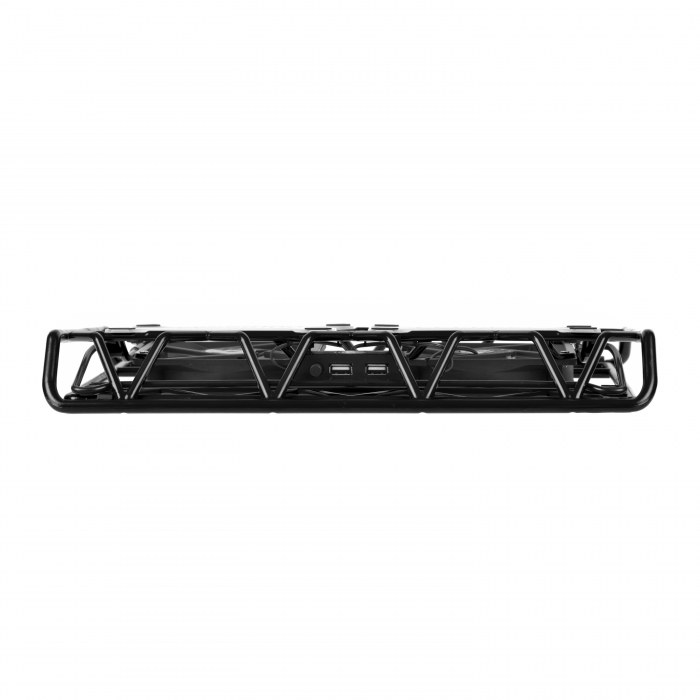 IP33 Black laptop cooling (17,3"", 2x(120x120), plastic+metal mesh) STM Santreyd  - Вид №5