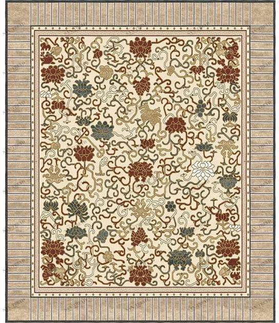 Tapis Rouge Прямоугольный коврик ручной работы Chinoiserie Tr1368