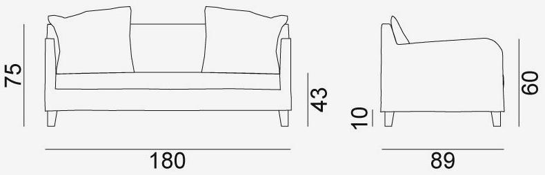 Gervasoni 3-х местный тканевый диван Next / spin sun-id-1451129 - Вид №4