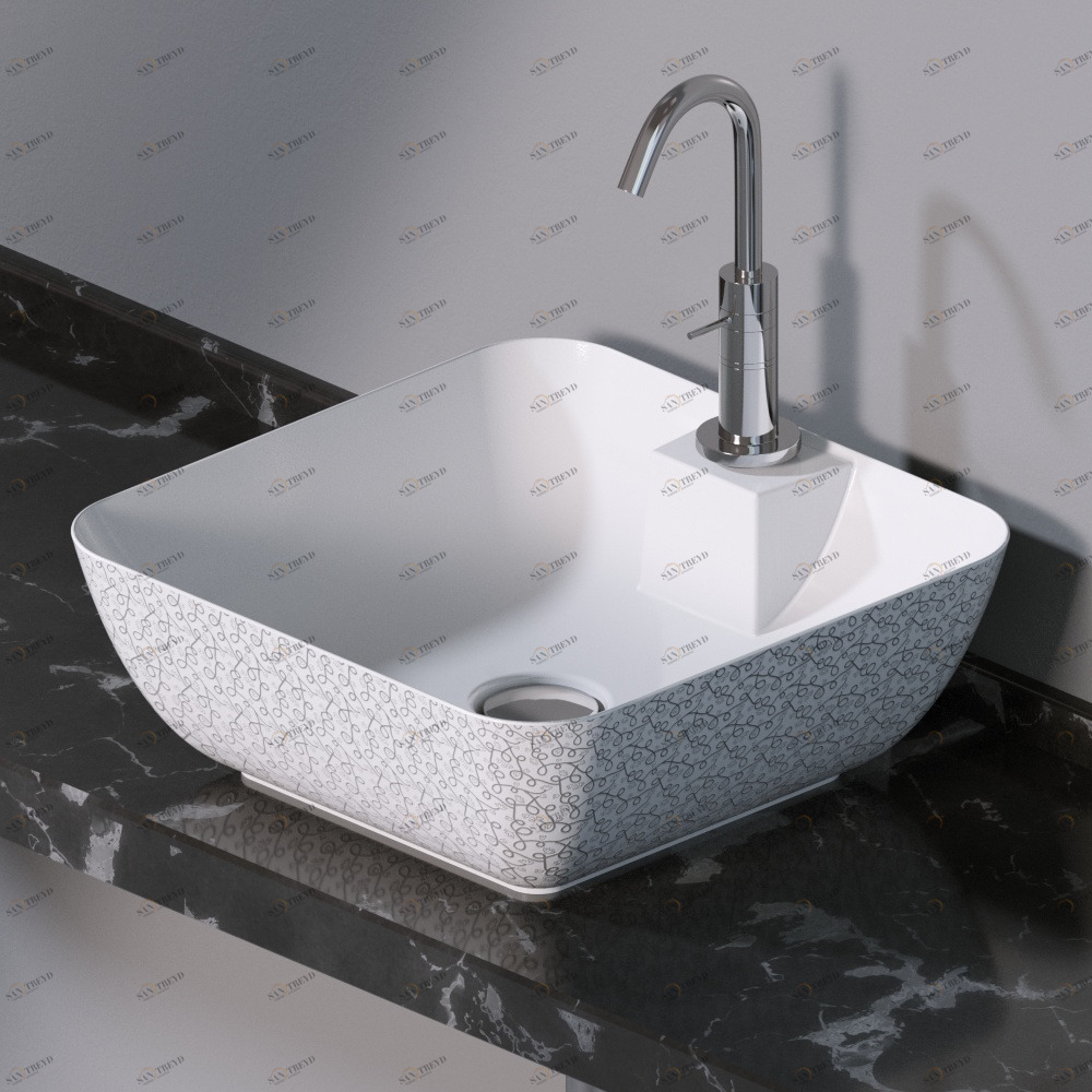 L606400 Накладная раковина на столешницу  прямоугольная A. e T. Italia ELITE AeT ITALIA