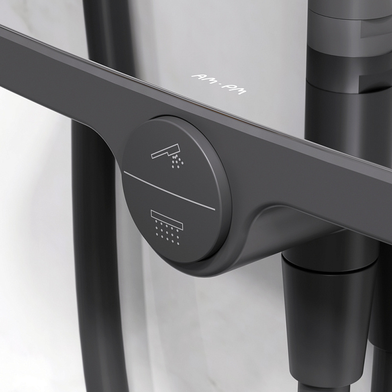 F0780222 душ.система: верхн.душ 220мм ручной душ 120 мм 3 функции душ.штанга 1030-1460 мм AM.PM Like - Вид №5