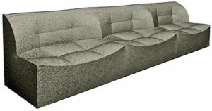 Ph Collection 3-х местный тканевый диван Cloud