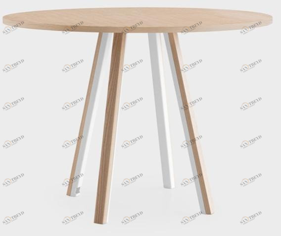 Lapalma Круглый высокий стол из дуба Ori sun-id-1485361