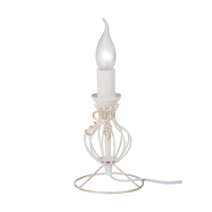 Основание настольной лампы Vitaluce Мелодия 1 лампа 3м² Е14 цвет бело-бежевый матовый с золотом