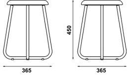 Adico Табурет из нержавеющей стали и дерева sun-id-1412398 - Вид №1