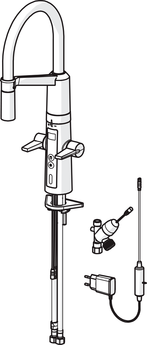 Oras 2729F Смеситель для кухни с клапаном, 230/5 V 2729F Optima Хром  - Вид №7