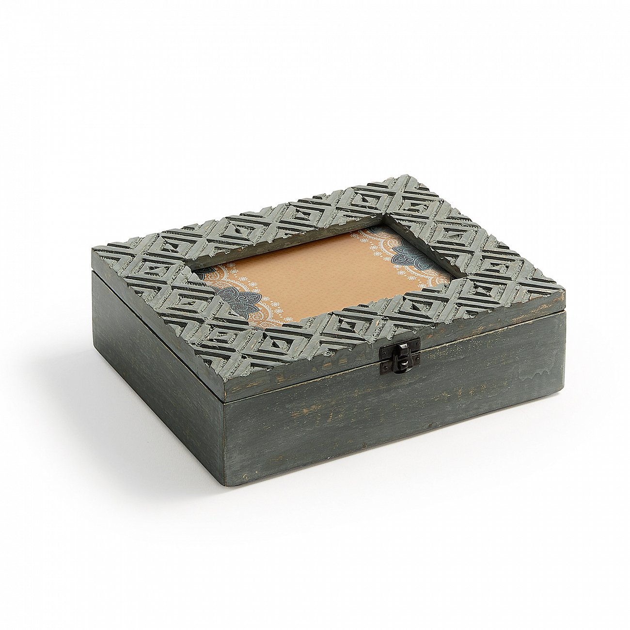 Шкатулка деревянная, манго с фоторамкой Elk от La Forma LA FORMA ELK 00-3865262 Бежевый;коричневый  - Вид №1