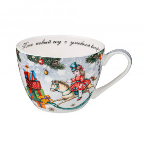 415-2099 Посуда фарфоровая Кружка "С НОВЫМ ГОДОМ!"1 500 мл Lefard