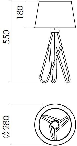 NEXO LUCE Светодиодная настольная лампа из стали Oxen table lamp 7109 - Вид №5