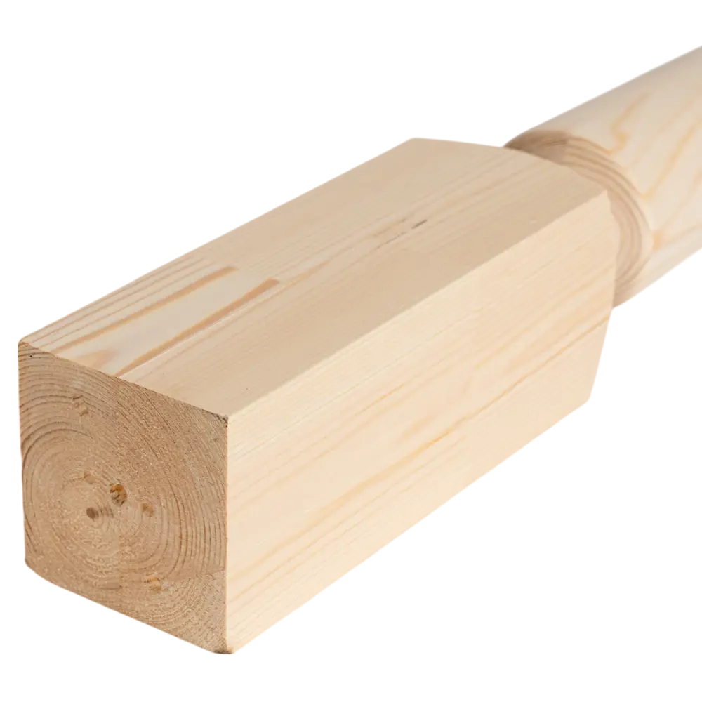 Столб сращенный Хюгге хвоя сорт Прима 90x90x1178 мм Santreyd STLM-2202708 - Вид №2