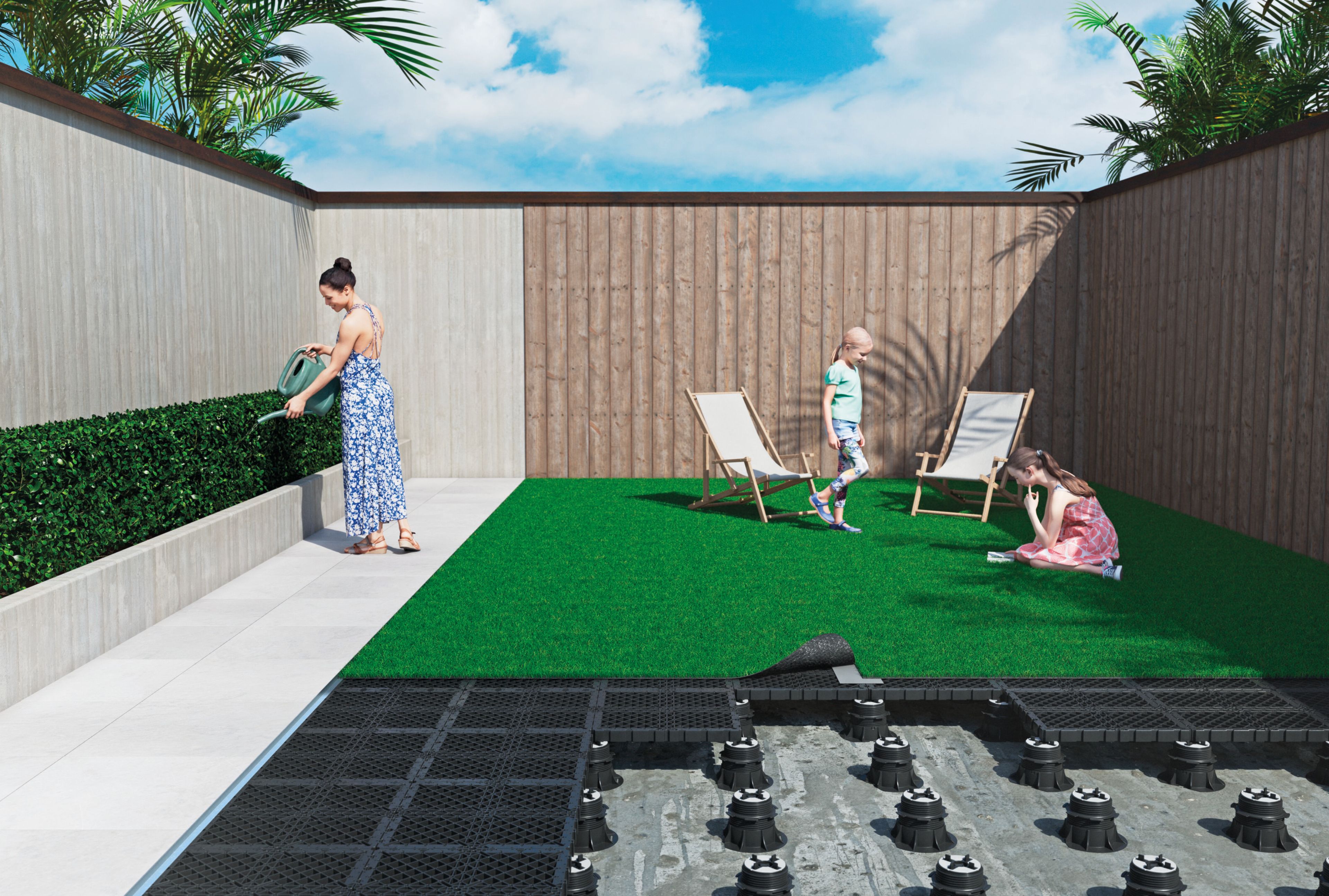 Синтетический газон ETERNO IVICA GRF System ARCH-00091856 - Вид №4