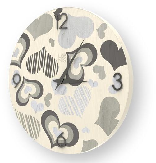 LIGNIS® Настенные часы из инкрустированного дерева Dolcevita love 10.037 / 10.115 - Вид №1