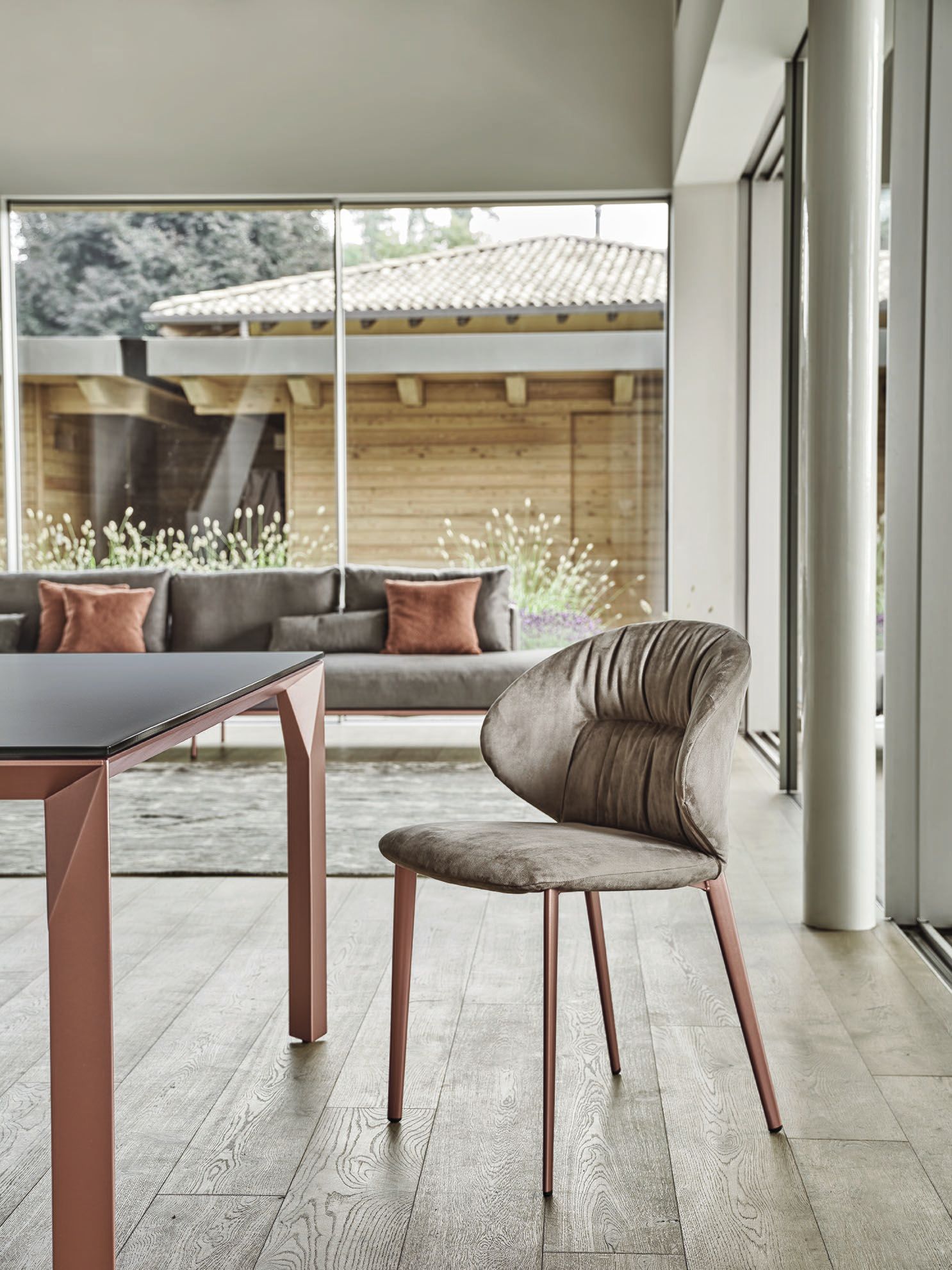 Кожаный стул Bontempi Casa DROP ARCH-00059610 - Вид №1