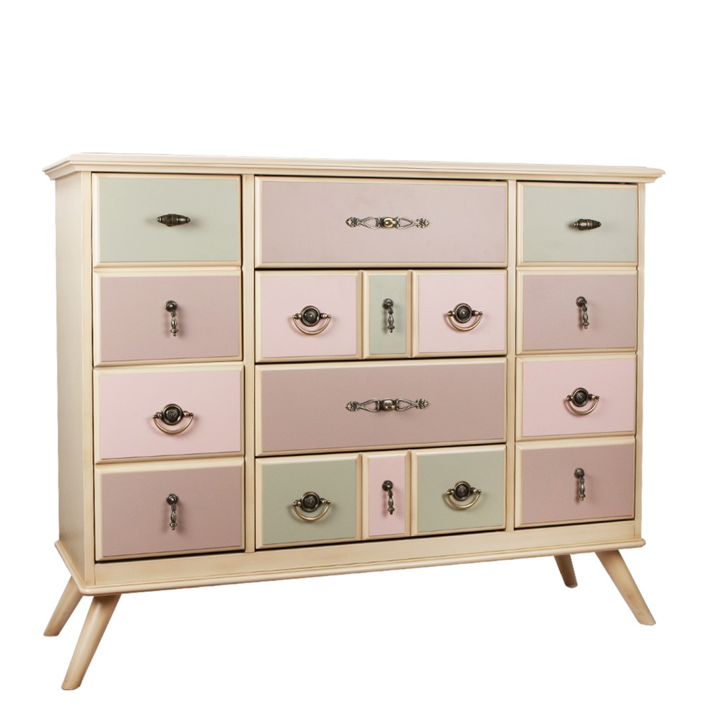 11535 Комод Пандора 2 Айвори Акварель BOGACHO 4627139505242 - Вид №1