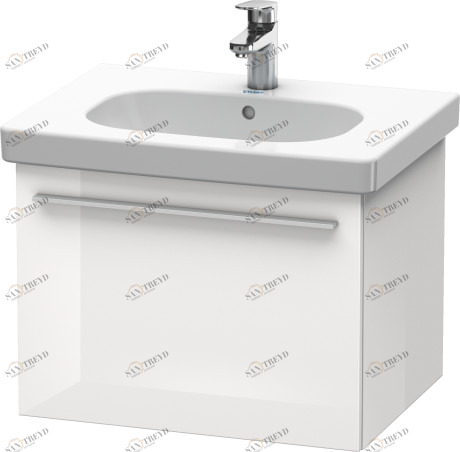 XL605102222 X-Large Тумбочка подвесная Белый глянцевый декор Duravit