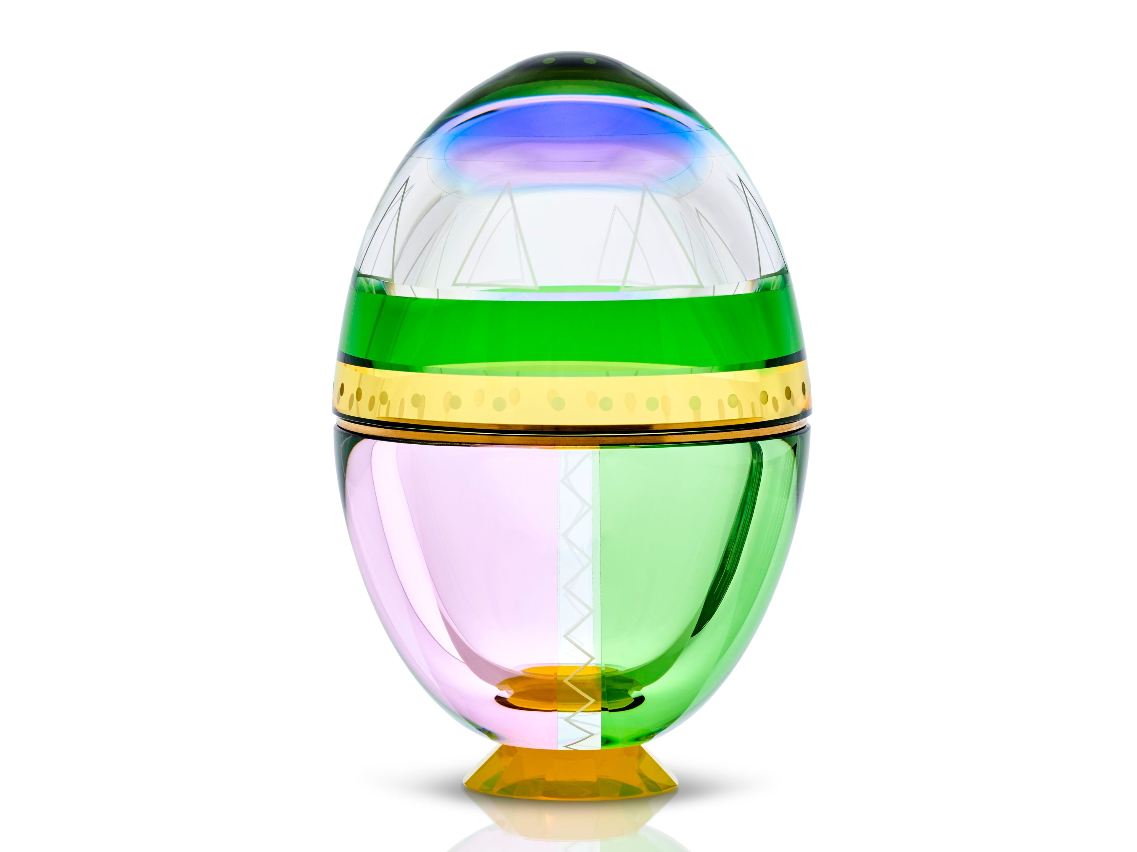 Шкатулка для драгоценностей / безделушка из хрусталя Reflections Copenhagen FANTASIA EGG MEDIUM ARCH-00042421