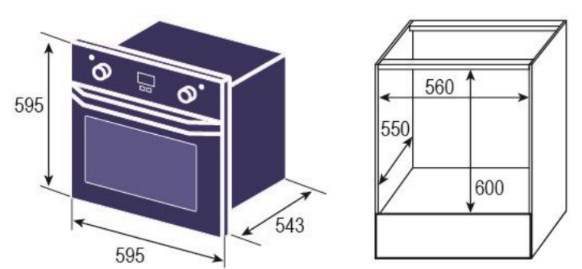 9909733 Электрический духовой шкаф Zigmund & Shtain E 151 W белый STDN-0140878 - Вид №9